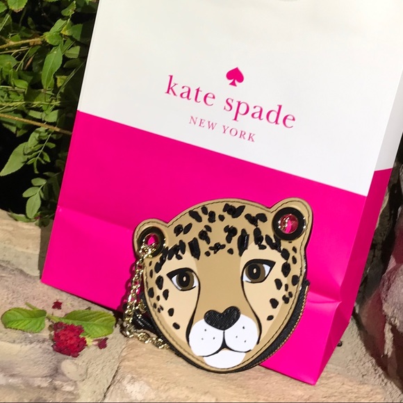 Kate Spade  Leather Leopard Coin purse - Picture 4 of 7